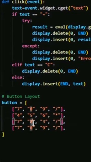 BUILT A GUI CALCULATOR USING PYTHON #trending #python#coding