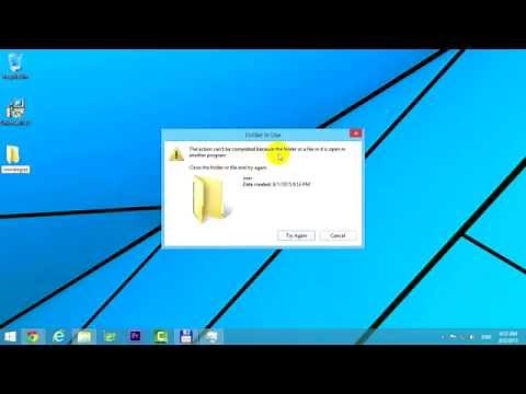 How to fix "The action can't be completed because ... is open in another program" error (Unlocker)