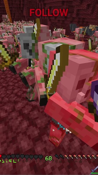 Torturing Zombified Piglins in Minecraft Hardcore - Tutorial