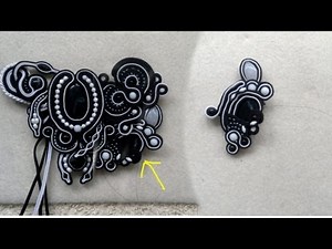 Beading4perfectionists : Soutache with small pearls and adding an extra thread tutorial