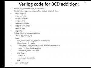 bcdadder verilog code and testbench|BCD Adder verilog code