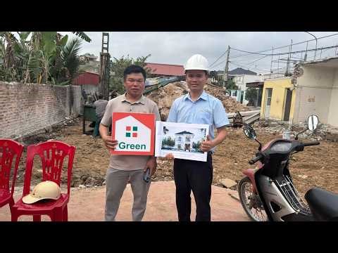 Nhà đẹp Green kiểm tra ép cọc nhà 2 tầng cho gia đình anh Dương ở xã An Khánh, tp Hải Phòng