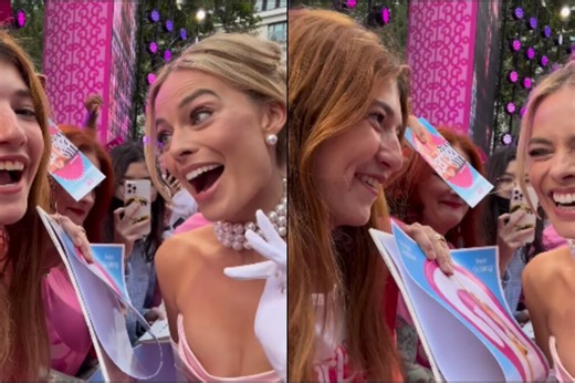 Margot Robbie and fan's adorable Barbie dialogue goes viral