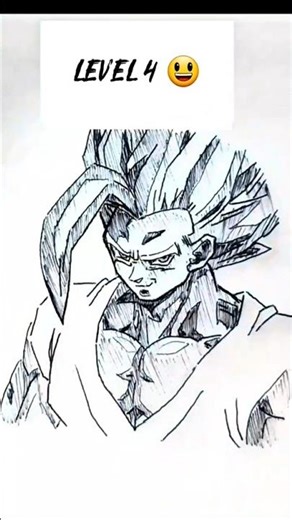 how to draw Gohan Beast 💜❤🤍🔥at different levels 🔥 🖊#shorts #anime #drawing #viral #dragonball