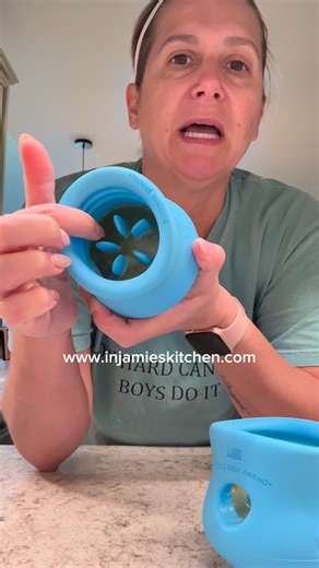 If you have a power chewer, you need this dog toy 🐶🦴 This West Paw dog toy can be filled with your dog’s favorite foods, popped in the freezer, and keeps them busy for so long. I love how sturdy it is — and trust me, we’ve tried a LOT of dog toys. We have pit bull terriers, so durability matters, and these have held up SO well. Plus, they’re dishwasher safe, which is a huge win for me 🙌 Our dogs have been obsessed with these since Christmas, and I genuinely can’t recommend them enough. 🔗 I l