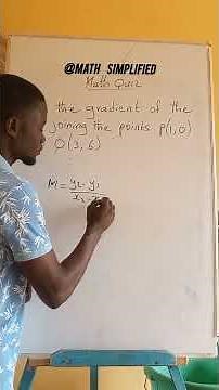 how to find the gradient of the line #mathsimplified #maths #basicproblems