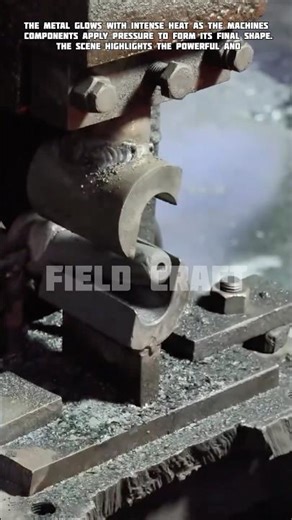 Industrial Metal Forging Process, Red hot metal