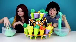 Monster JUNK SLIME! Making DIY Slime with YUCKY Items! / AllAroundAudrey