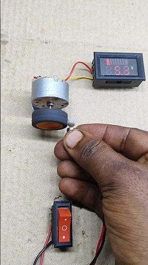 How to Make a Simple DC Motor & Voltmeter Circuit | DIY Project ⚡