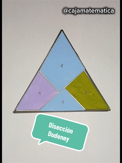 🧩Un rompecabezas muy particular. Partiendo de un triángulo equilatero se puede formar un cuadrado, estos cortes se llaman disección Dudeney #rompecabezas #matematica #enseñanza #diseccionDudeney #dudeney #curiosidad #CapCut