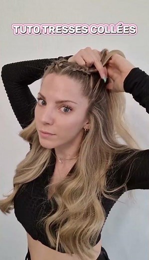 COIFFURE TUTO TRESSE COLLEE FACILE A APPRENDRE astuces & conseils tresses collées🖤 partie 2