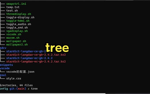 【Linux命令】tree的用法