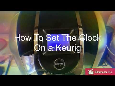 How To Set Clock Time, Customize Style + Change the Display Wallpaper on a Keurig 2.0 Coffee Maker