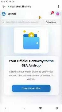 OpenSea $SEA Airdrop Tutorial Claim $SEA Token on Trust Wallet #cryptoairdrop #opensea #trustwallet