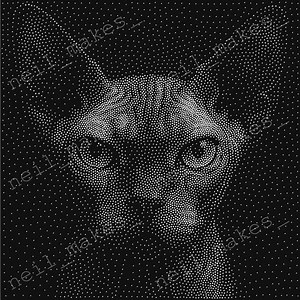 Sphinx Cat Stipple Art Vector Image CNC Router Project / Laser Engraving File Download (svg, Dxf & Png Files) - Etsy