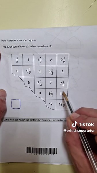 UK Year 6 SATs - Maths - Reasoning - Fraction Sequence #fractionpatterns #Fraction #Fractions #mixednumbers #maths #reasoningtest #year6sats #britishsupertutor #keystage2sats #year6