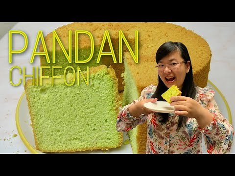 Pandan Chiffon Cake | Soft and Fluffy (Without Artificial Colouring)