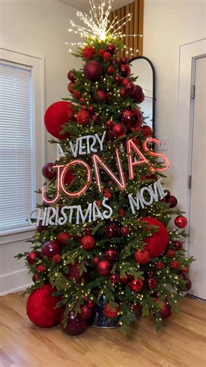 Disney+ on Instagram: "We’ve never been more obsessed with a Christmas tree. Stream A Very Jonas Christmas Movie now on Disney+ and Hulu. : @laryssameira"