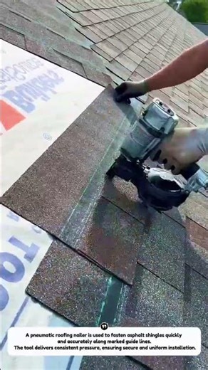 Insanely Fast Roofing Nailer — Perfect Asphalt Shingle Installation!