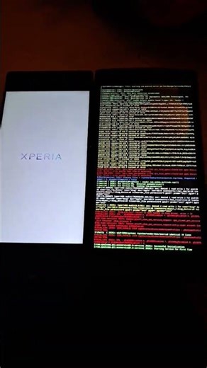 Normal Sony XA1 boot animation compared to Sony XA2 Liveboot startup