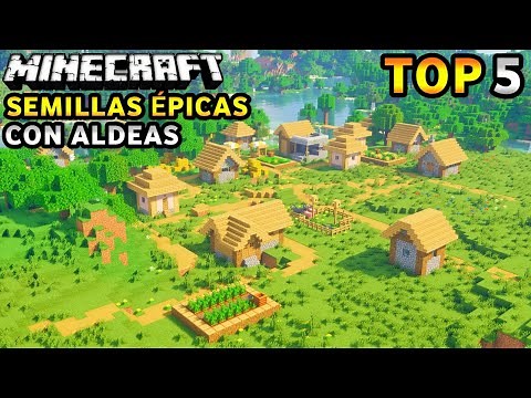 TOP 5 SEMILLAS CON ALDEAS EN MINECRAFT PE 1.21+ - Semillas de Minecraft PE
