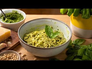 How to Make FRESH BASIL PESTO Like an Italian and make Pesto Pasta Recipe! 15 Min Dinners Recipe