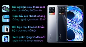 Realme 8 chính hãng giảm 700.000đ