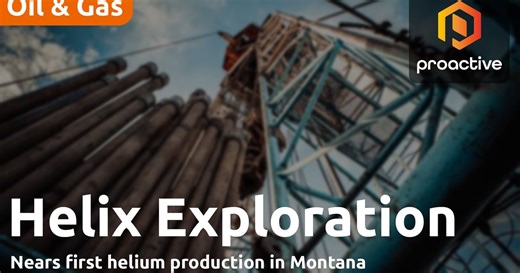 Helix Exploration nears first helium production at Rudyard field in Montana