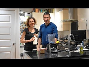 Roasted hazelnut milk (from hazelnut butter)