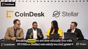 🚨 BREAKING: PayPal’s stablecoin $PYUSD is now live on the @StellarOrg announced by Larry Wade (PayPal) and @JoseFDaPonte (Stellar Development Foundation) at Meridian 2025. | CoinDesk