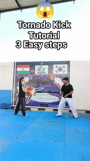 Tornado Kick tutorial #taekwondo #karate #kickboxing #kick #mma #ufc #kungfu #tutorial