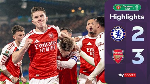Chelsea 2-3 Arsenal: Viktor Gyokeres ends goal drought as Gunners edge first leg of Carabao Cup semi-final
