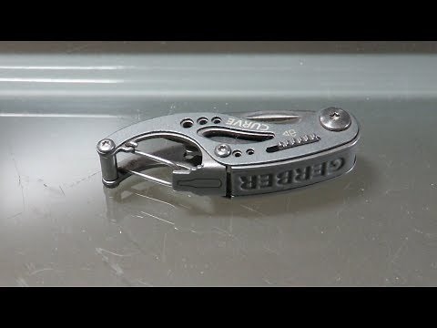 GERBER CURVE : Unique Keychain Multi-Tool with Tool Locking !