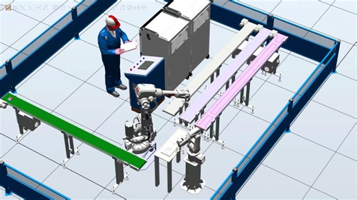 robotstudio ABB工业机器人分拣打磨离线编程仿真毕业设计代做