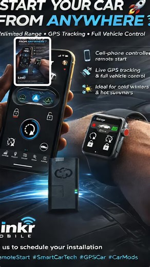 🚗📱 Start your car from ANYWHERE. No distance limits. No guessing. Total control. 🔥 Cell-phone controlled remote start 🛰️ Live vehicle status GPS tracking 🔒 Lock / Unlock • Start • Monitor • Locate ❄️☀️ Perfect for winter mornings & summer heat This isn’t a key fob upgrade — it’s smart vehicle control. Tap your phone. Your car responds. 📍 Installed by professionals 📆 DM us to schedule today #RemoteStart #SmartCarTech #CarSecurity #VehicleTracking #GPSCar