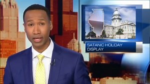 Satanic Temple of Illinois sets up holiday display in Capitol rotunda for 3rd year in a row