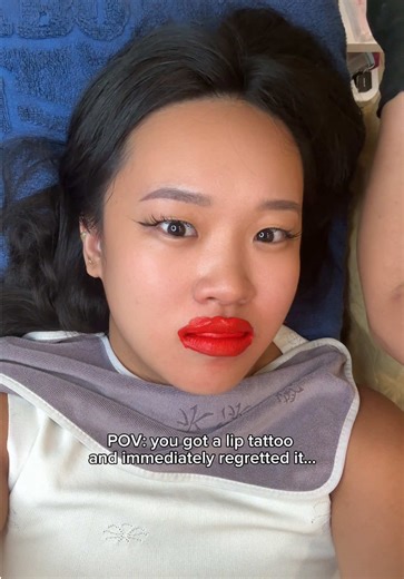 feeling very relieved that everything worked out in the end #lipblush #liptattoo #lipblushing #tattootok #kalitaku