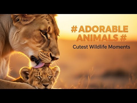 4K Cute Animals & Relaxing Music | For Stress Relief and Sleep