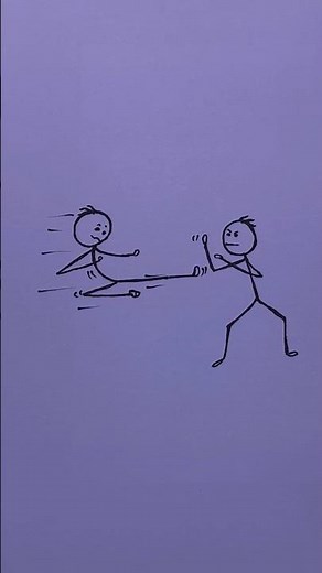 Epic Kung Fu Fight Drawing – Two Fighters in Action | Dynamic Art Animation#art #drawing #fighting