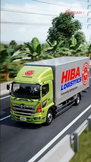 🚛 Truk Hino 500 Hiba Logistics | Animasi 3D Cartoon Keren di Jalan Tol!