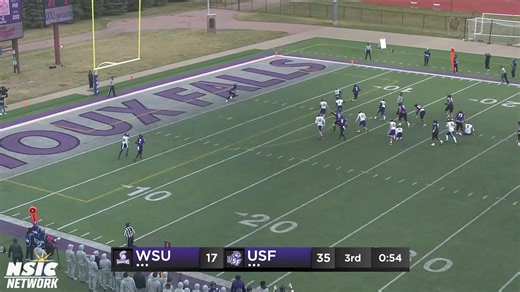 Cougars are on the run 41-3 🟣17 🐾42 #CooFalls #WinnersWin | University of Sioux Falls Football
