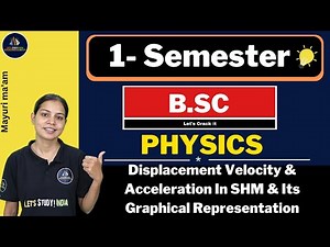 Displacement Velocity & Acceleration In SHM & Its Graphical Representation | B.Sc. Physics 1st Sem.