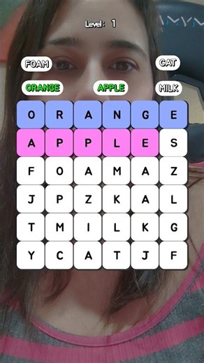 FINDING THE WORDS IN THE CROSSWORD PUZZLE #memeshorts