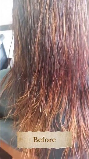 Nanoplastia Hair Treatment Before After 😍 Frizzy to Silky Hair