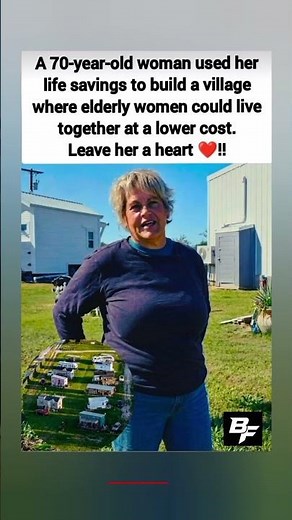 A 70-year-old woman used her life savings to build a village for elderly women 😭🏡 #shorts