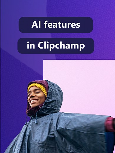 Clipchamp gives you AI superpowers 🦸 💪 #AIvideoeditor #AI #videoediting #clipchamp