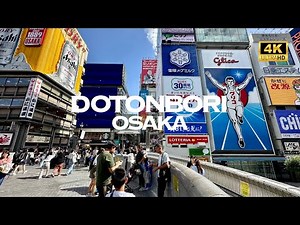 [4K] Dotonbori OSAKA 🐧 Nonstop Walking Tour / 道頓堀 大阪 散歩