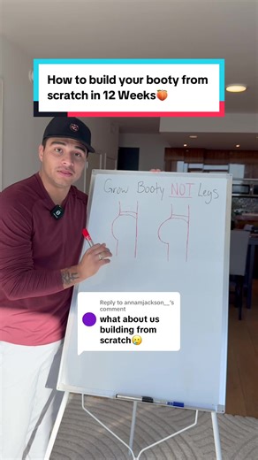Replying to @annamjackson__ This is how I build my clients from scratch in a 12 week booty series. I’ll be waiting for your 2026 glow up💅 #glutes #fyp #peachgainz #glowup