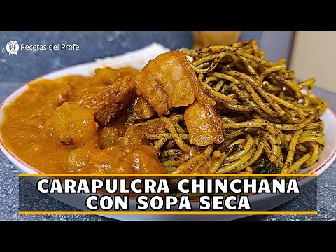 How to prepare Carapulcra Chinchana with Sopa Seca | Recipes from the Professor
