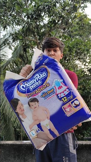 World’s Biggest Mamy Poko Pants Unboxing & Fun Experiment! 🩳💦 #shorts